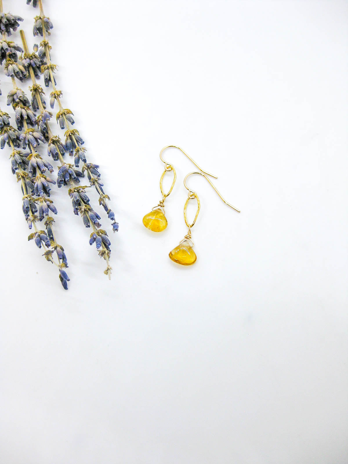 Chrysanthe: Citrine Earrings - e474 – Angelic Jewelry