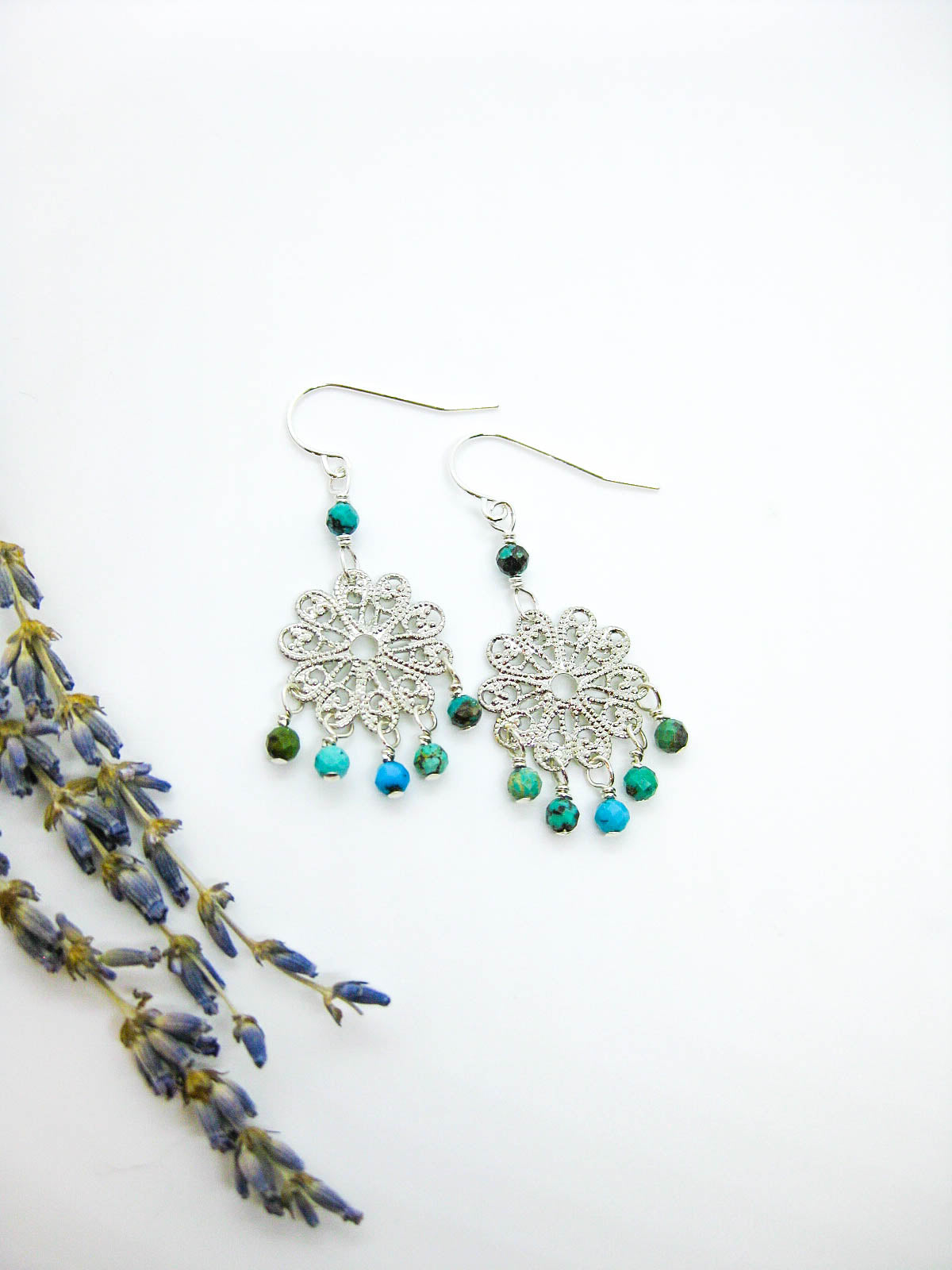 Willow: Turquoise Earrings - e651