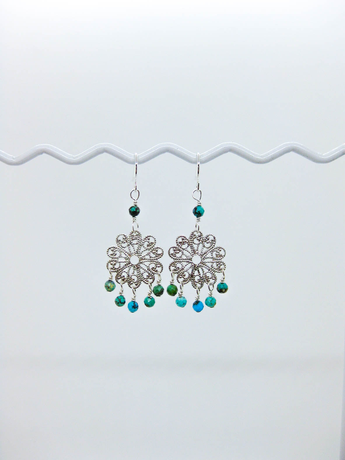 Willow: Turquoise Earrings - e651