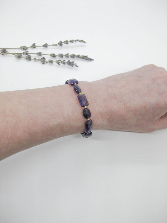 Calla II: Amethyst Bracelet - b352