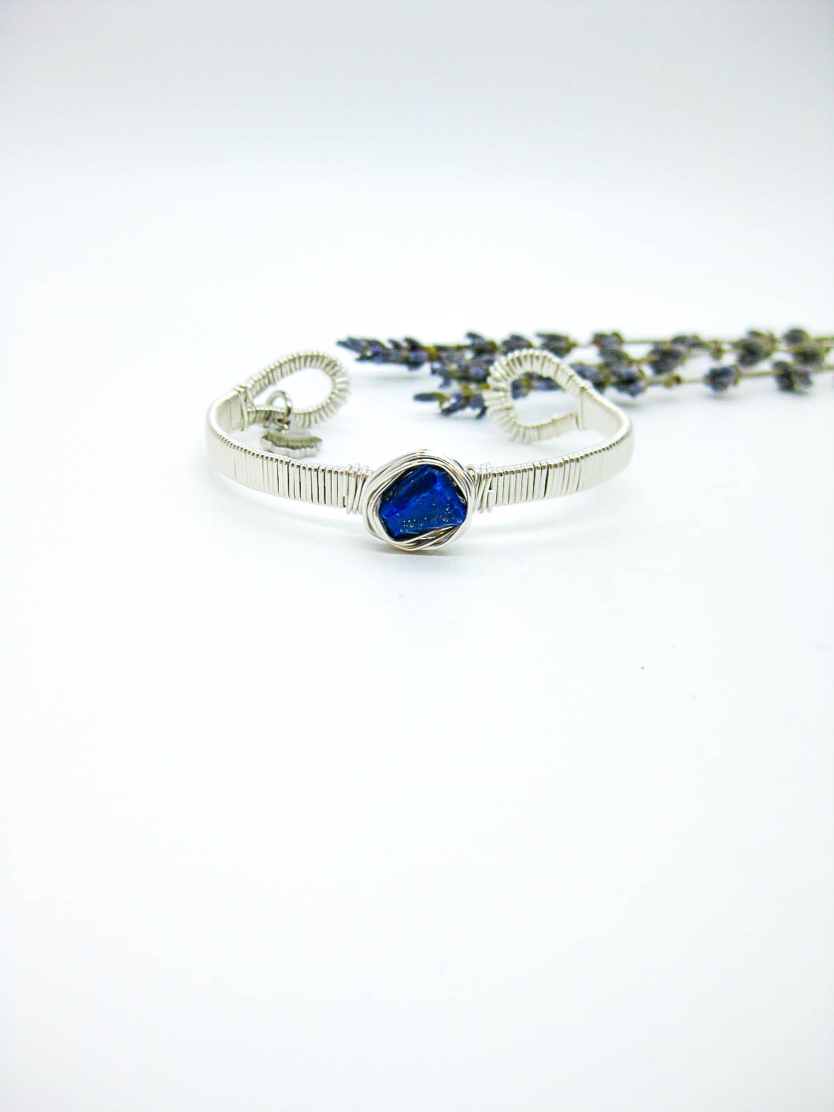 Calla: Lapis Wrapped Cuff - b362