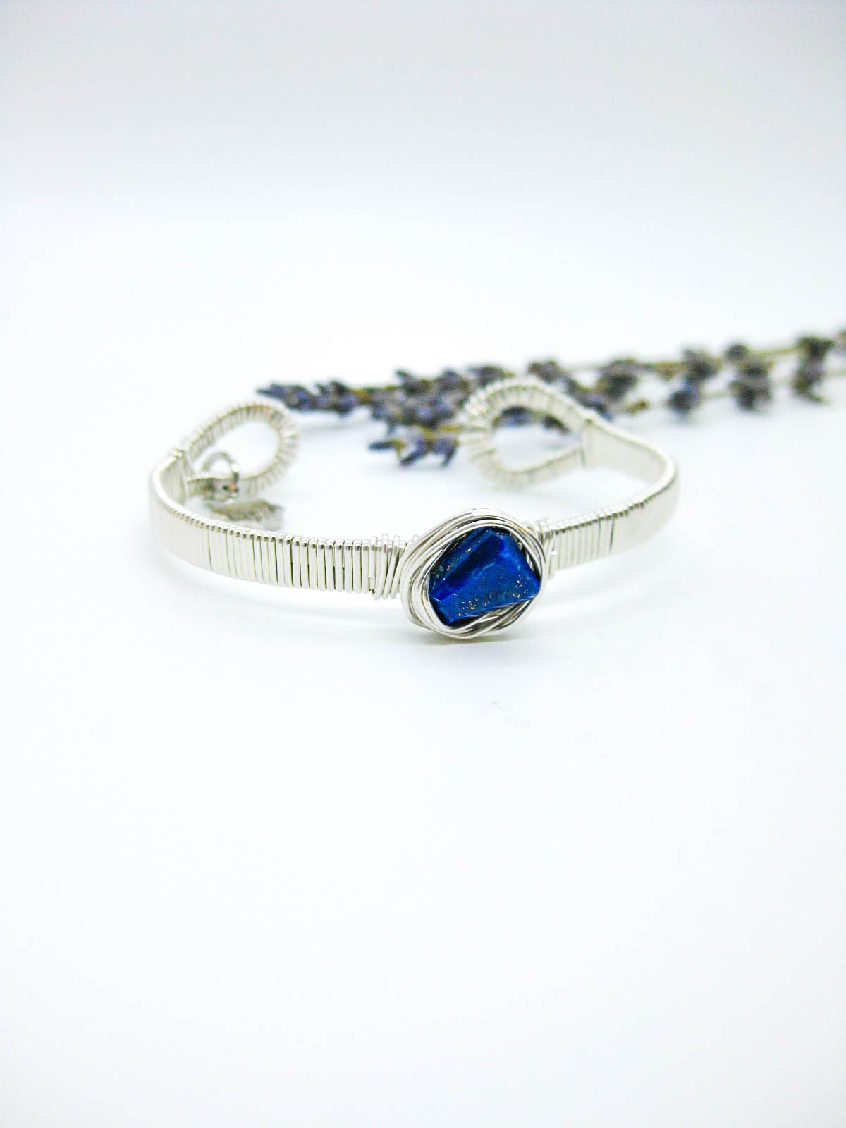 Calla: Lapis Wrapped Cuff - b362