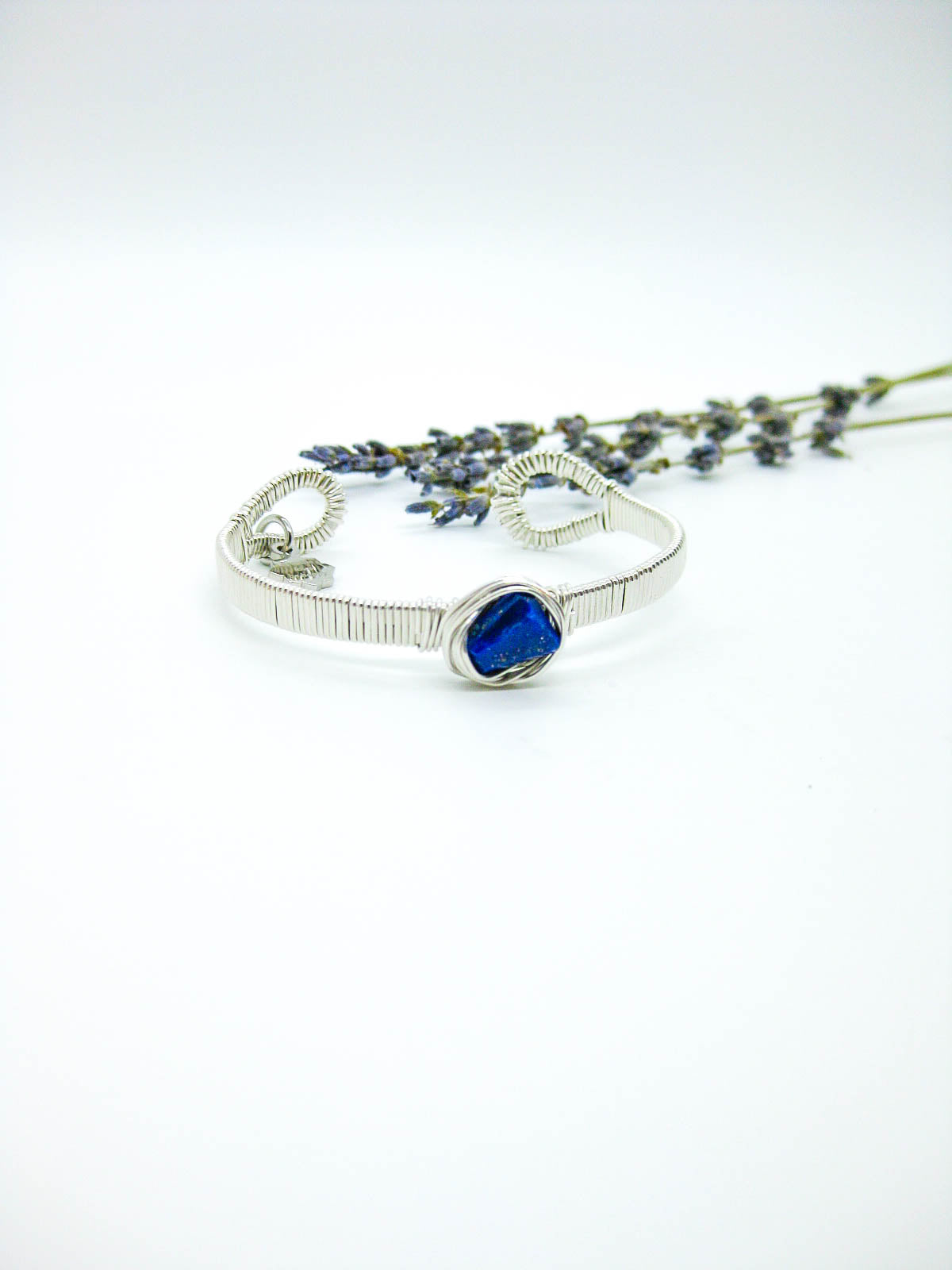 Calla: Lapis Wrapped Cuff - b362