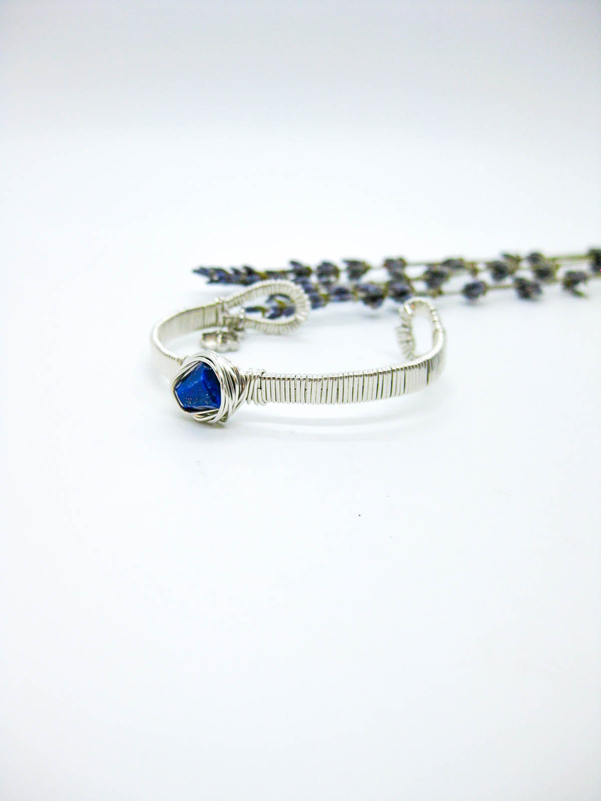 Calla: Lapis Wrapped Cuff - b362