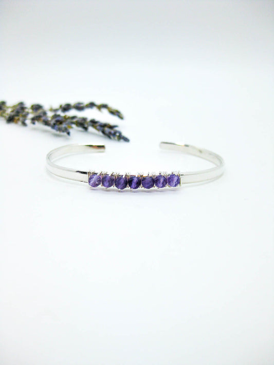 Violet: Amethyst Cuff - b370