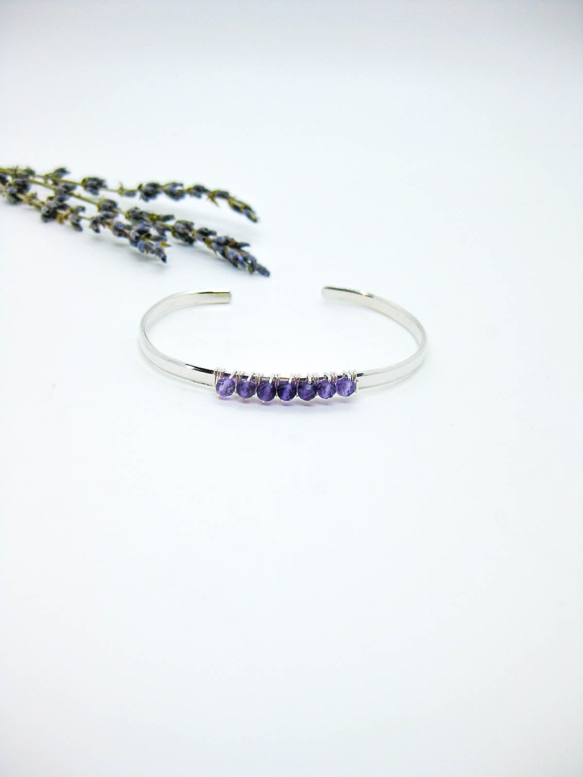 Violet: Amethyst Cuff - b370