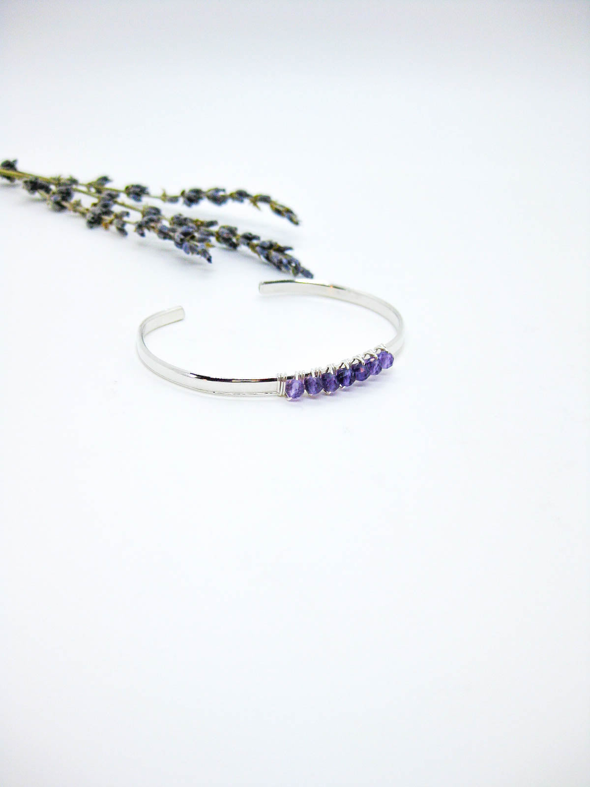 Violet: Amethyst Cuff - b370