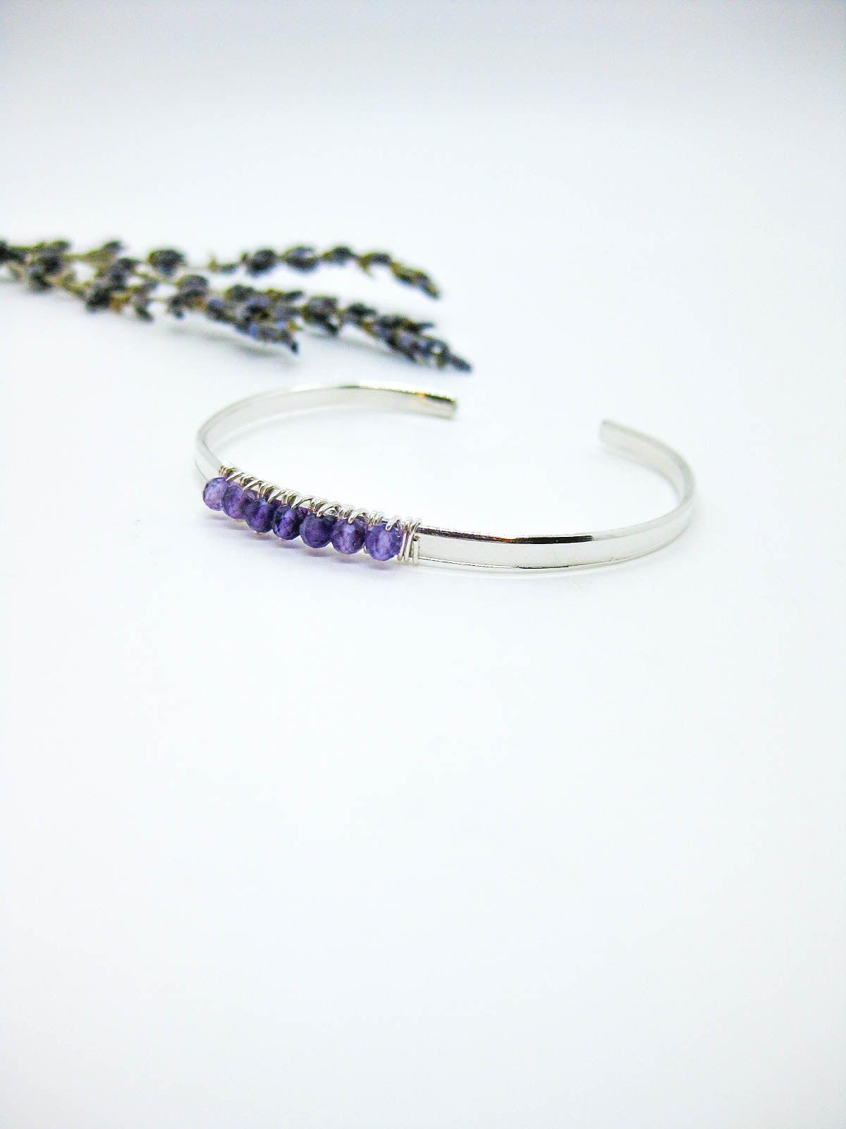 Violet: Amethyst Cuff - b370