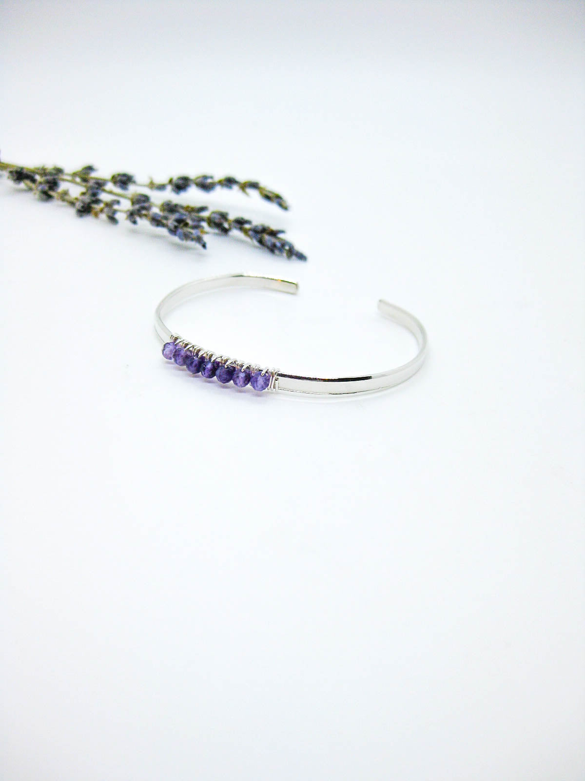 Violet: Amethyst Cuff - b370