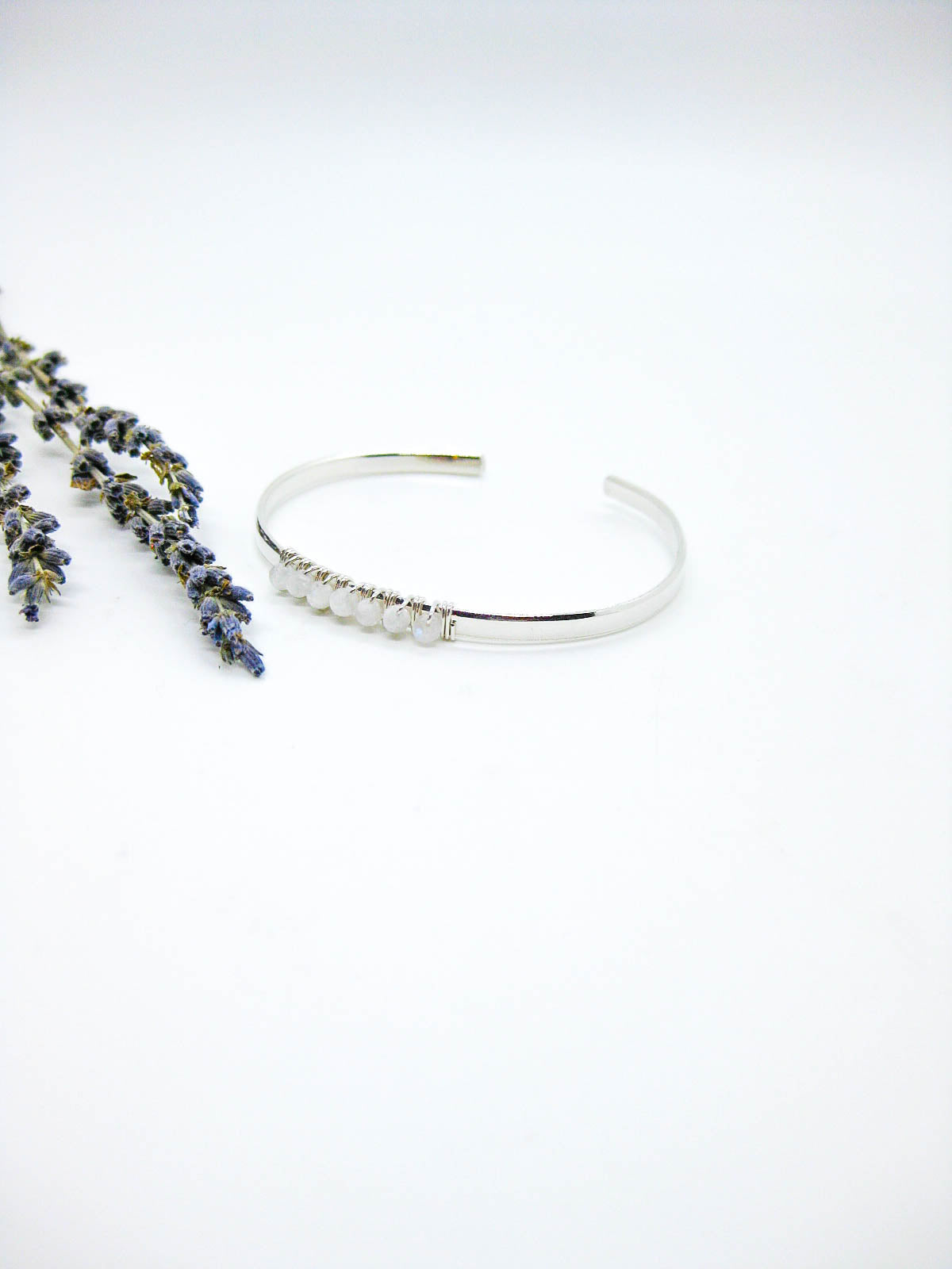 Violet: Moonstone Cuff - b373