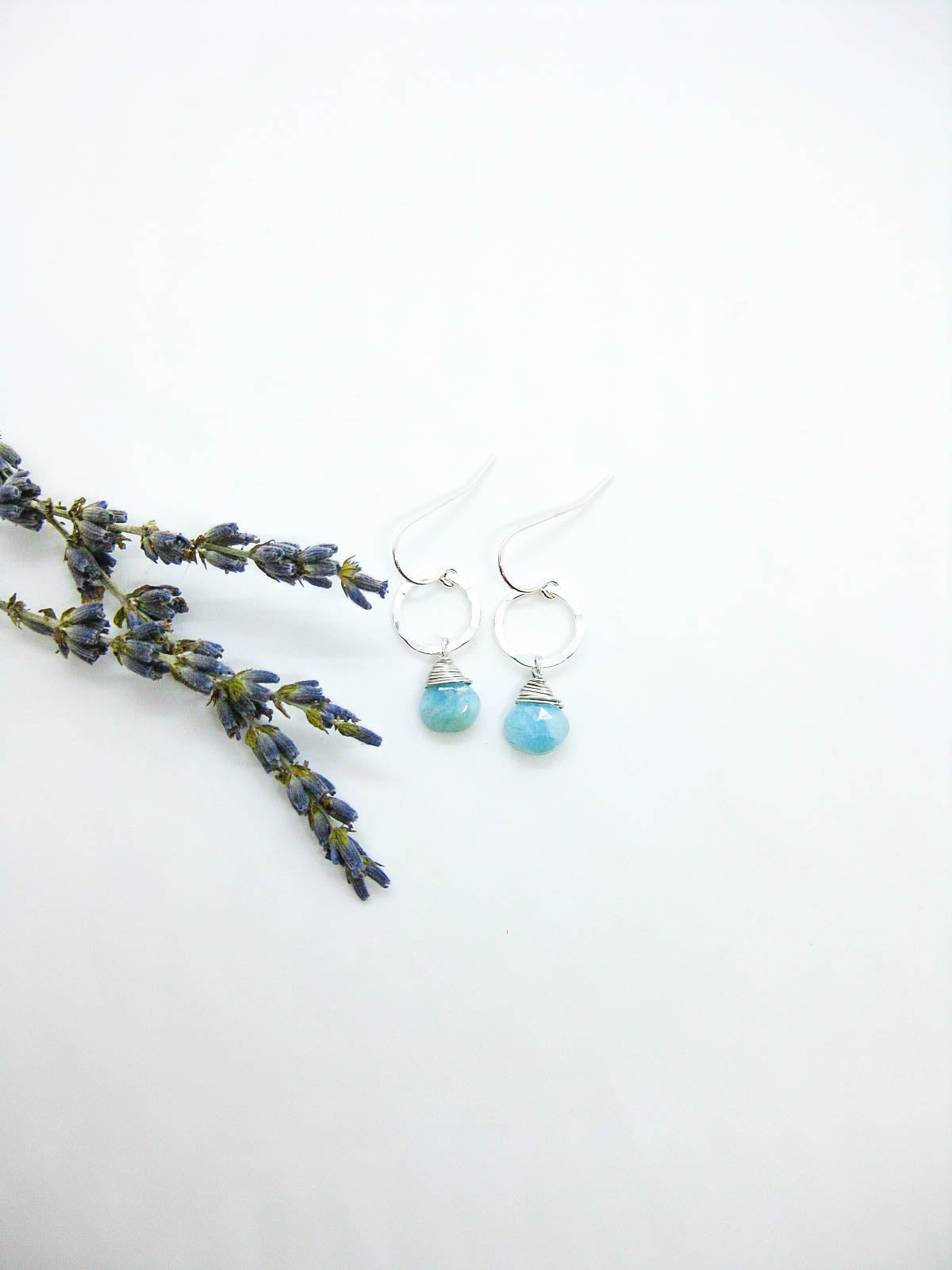 Daisy: Larimar Earrings - e760