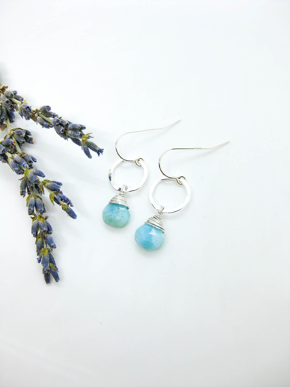 Daisy: Larimar Earrings - e760