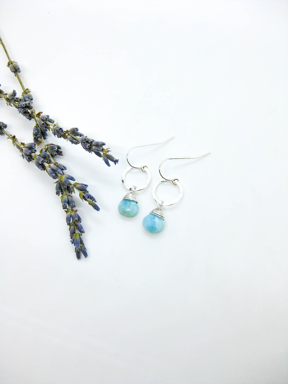 Daisy: Larimar Earrings - e760