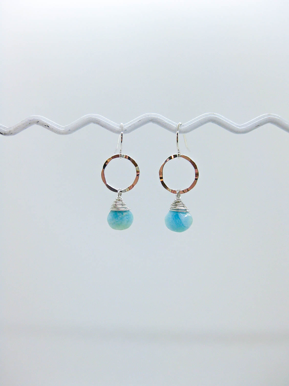 Daisy: Larimar Earrings - e760