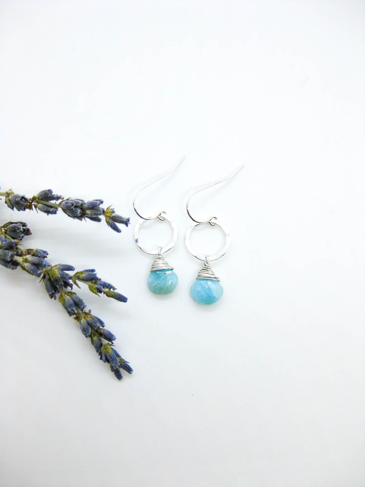 Daisy: Larimar Earrings - e760