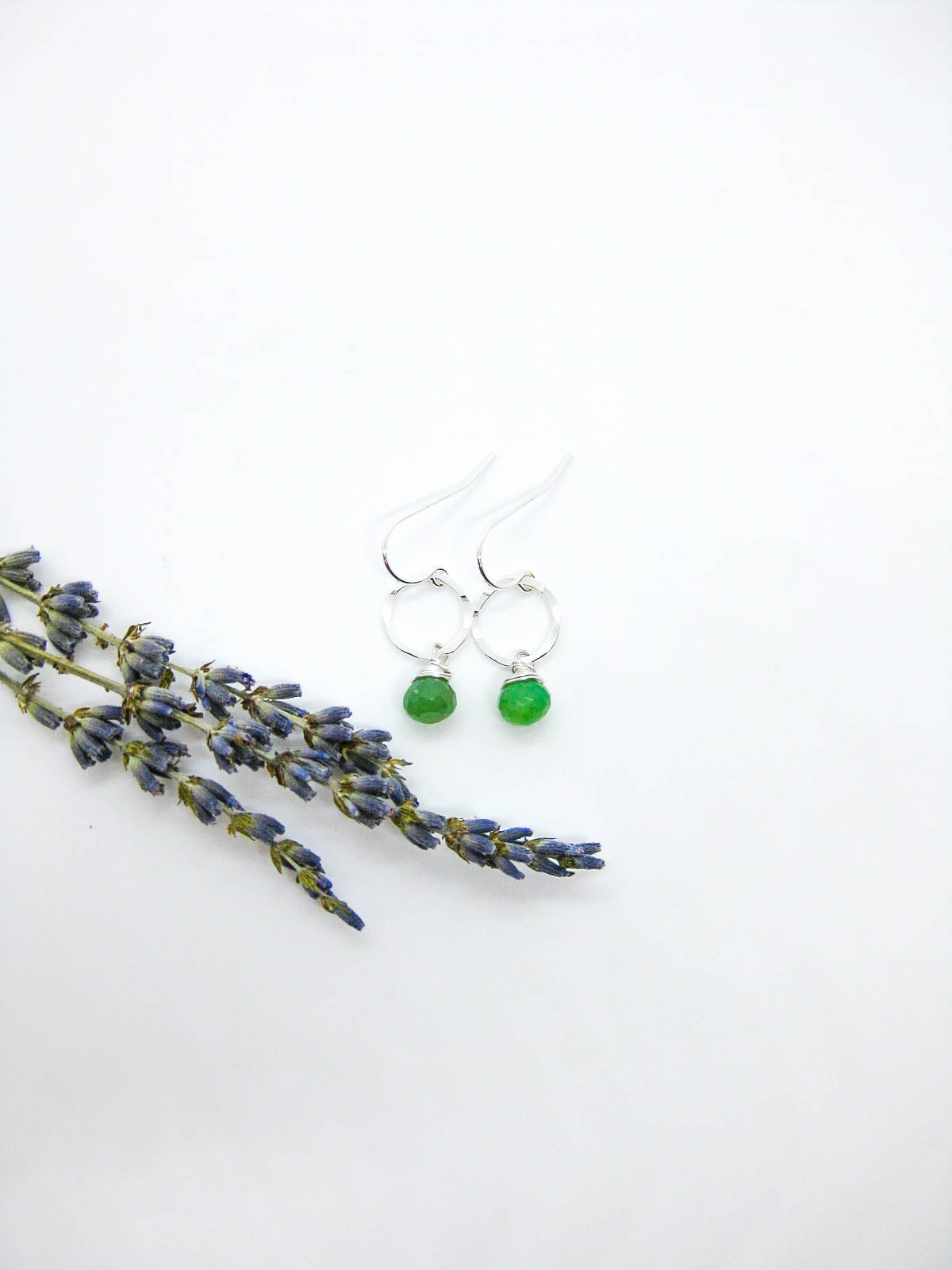 Daisy: Chrysoprase Earrings - e766