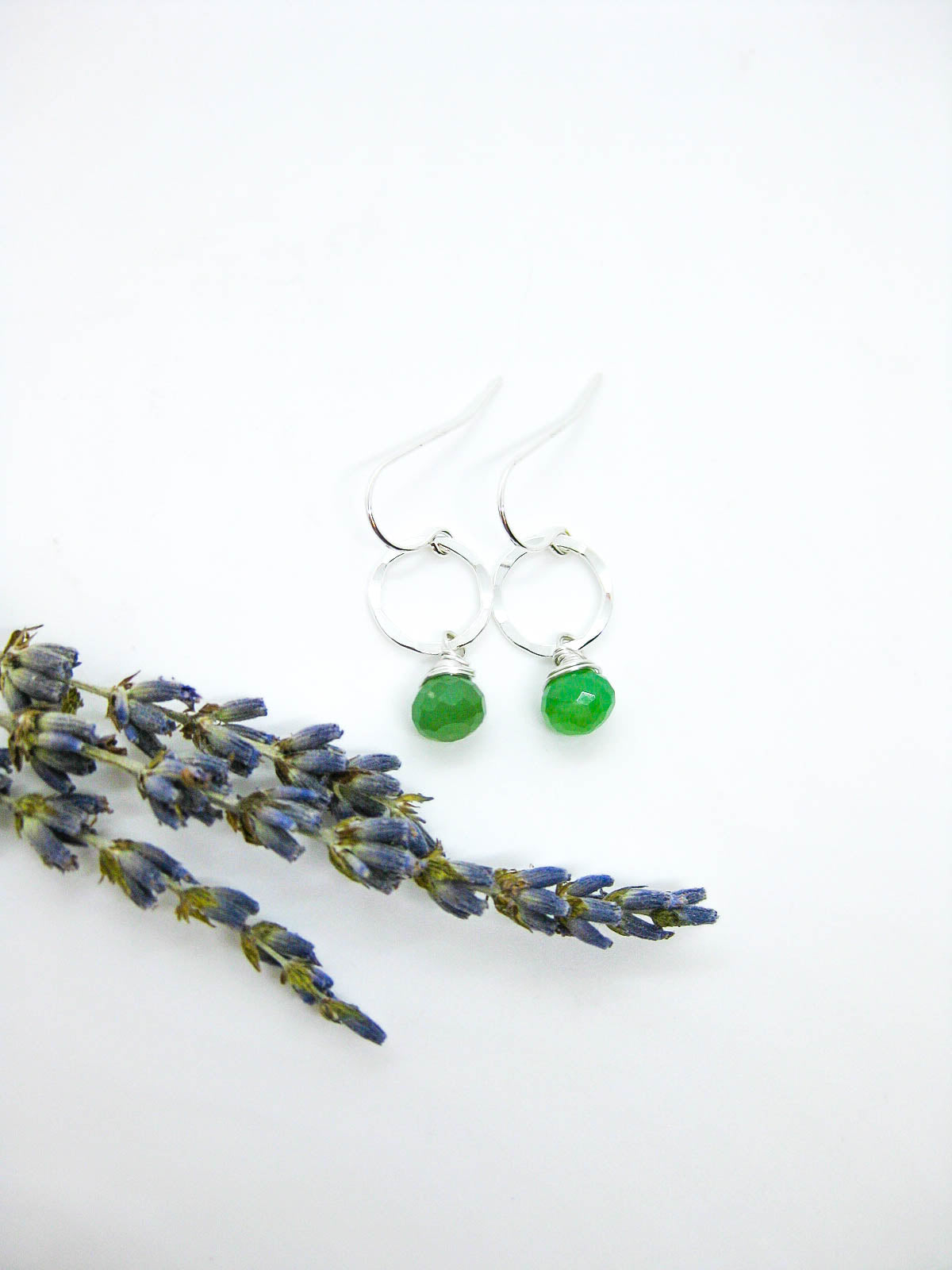 Daisy: Chrysoprase Earrings - e766