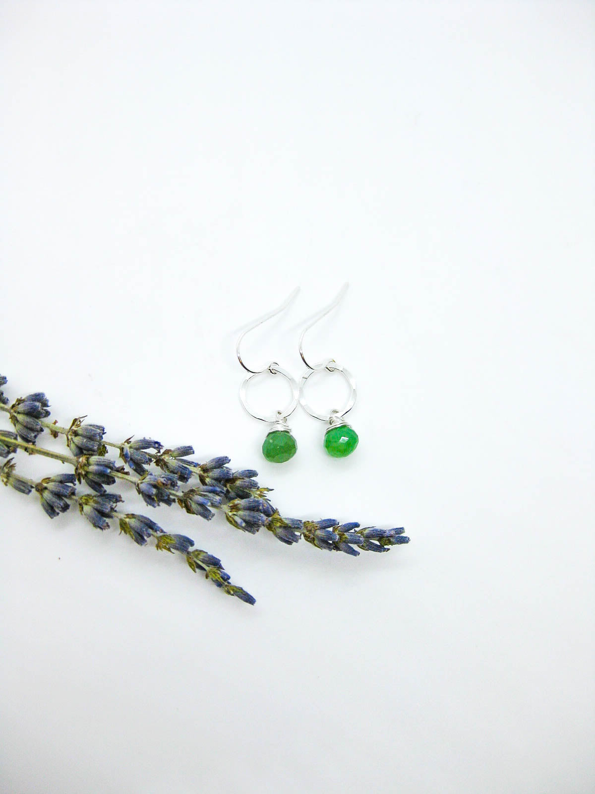 Daisy: Chrysoprase Earrings - e766