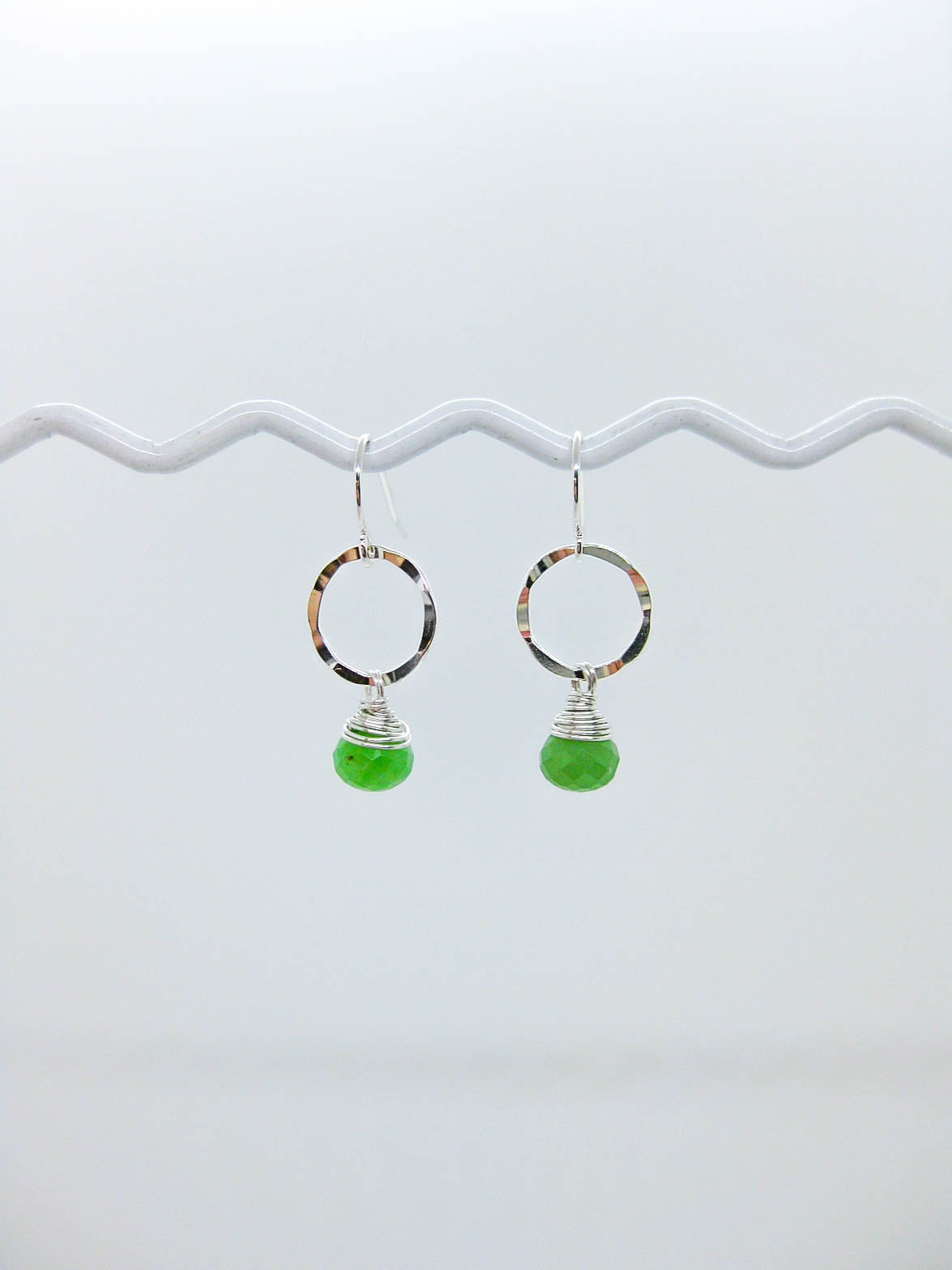 Daisy: Chrysoprase Earrings - e766