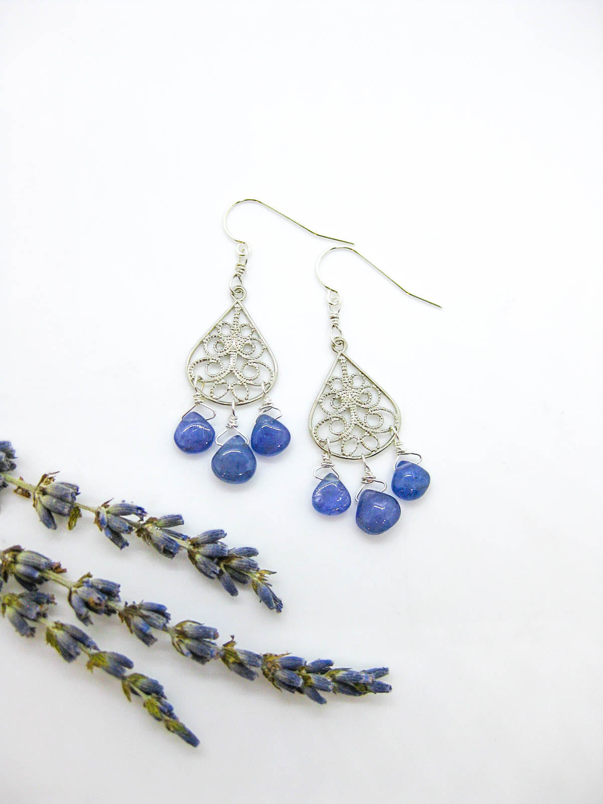 Olive: Tanzanite Earrings - e768