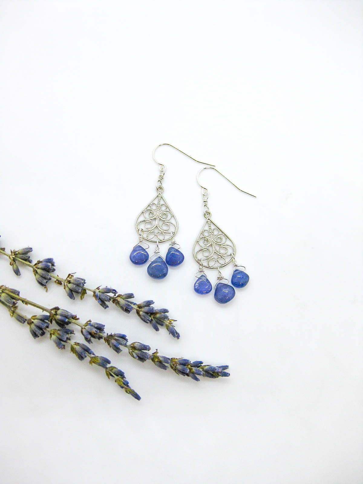 Olive: Tanzanite Earrings - e768