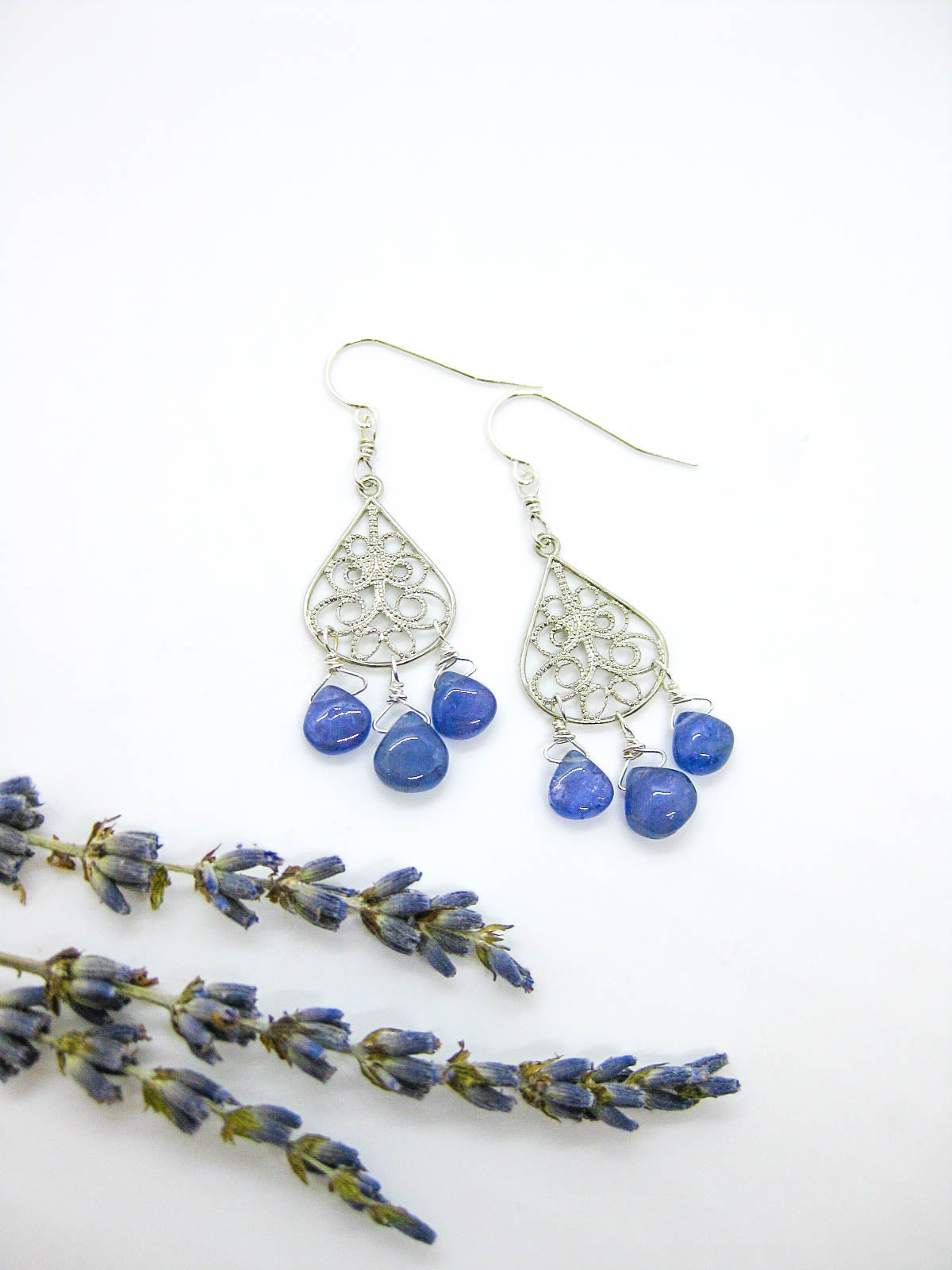 Olive: Tanzanite Earrings - e768