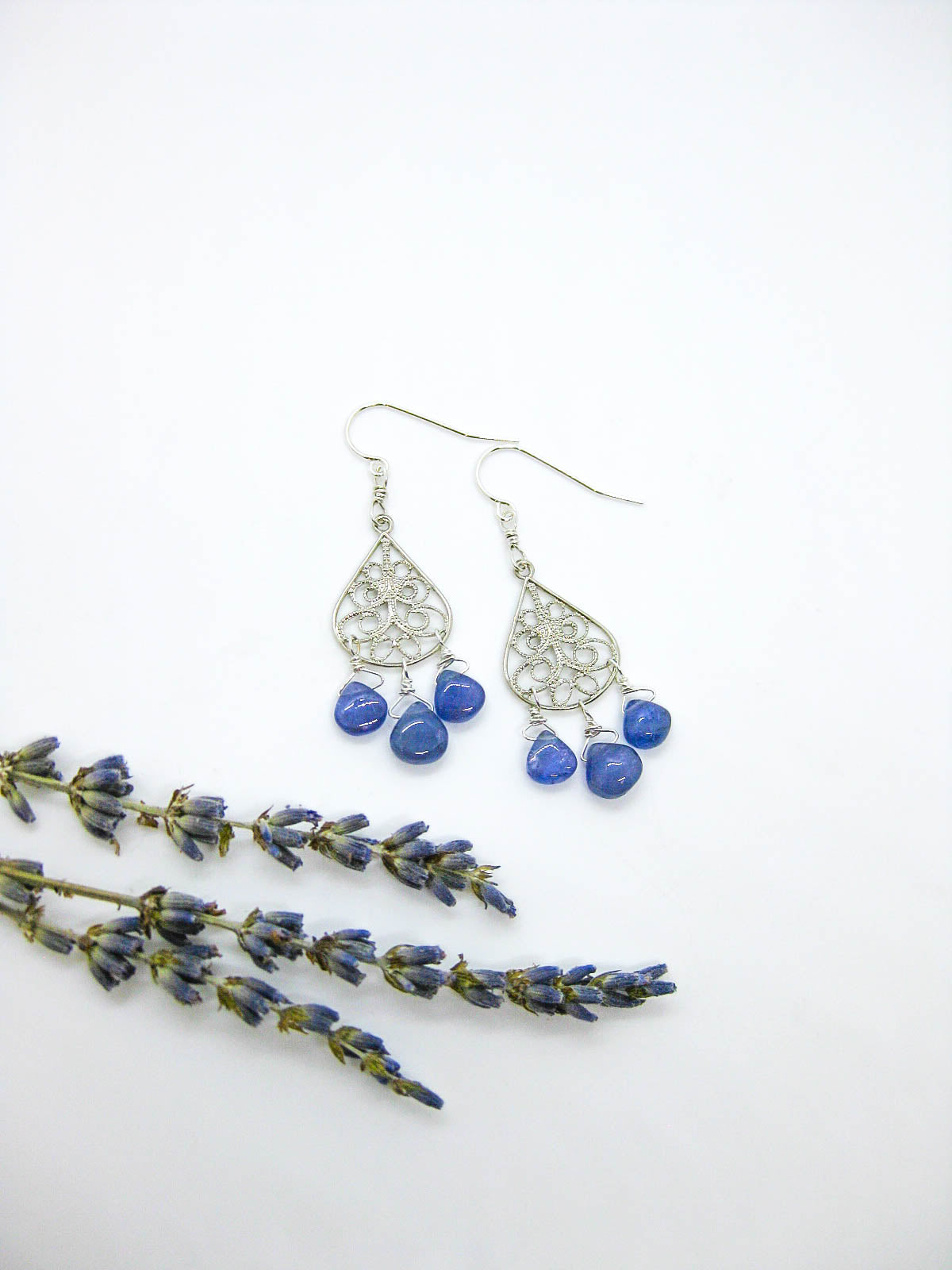 Olive: Tanzanite Earrings - e768