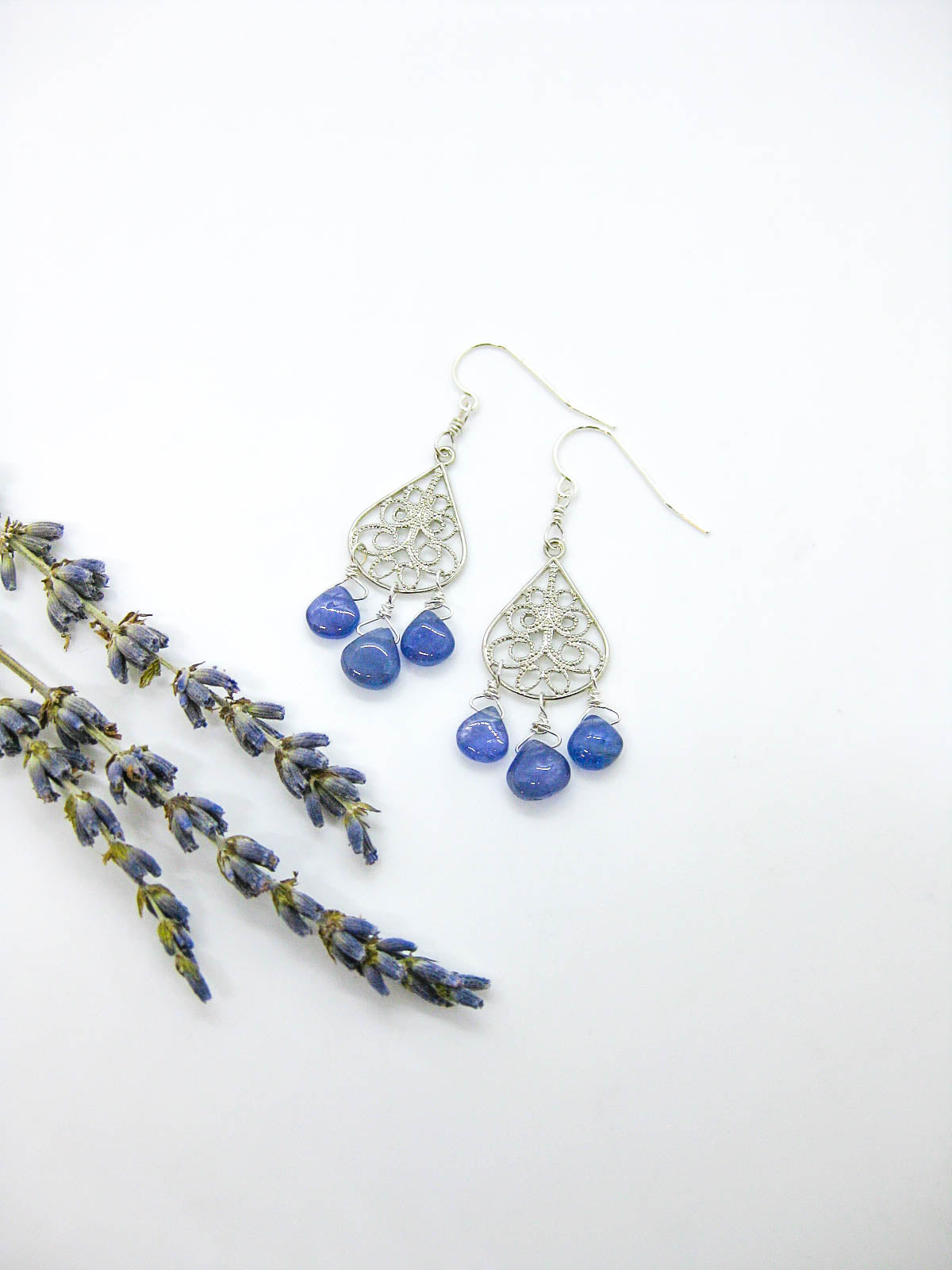 Olive: Tanzanite Earrings - e768