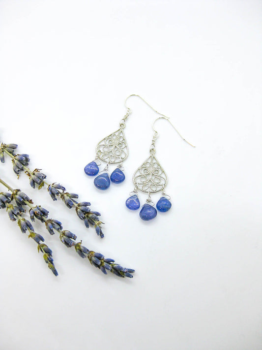 Olive: Tanzanite Earrings - e768