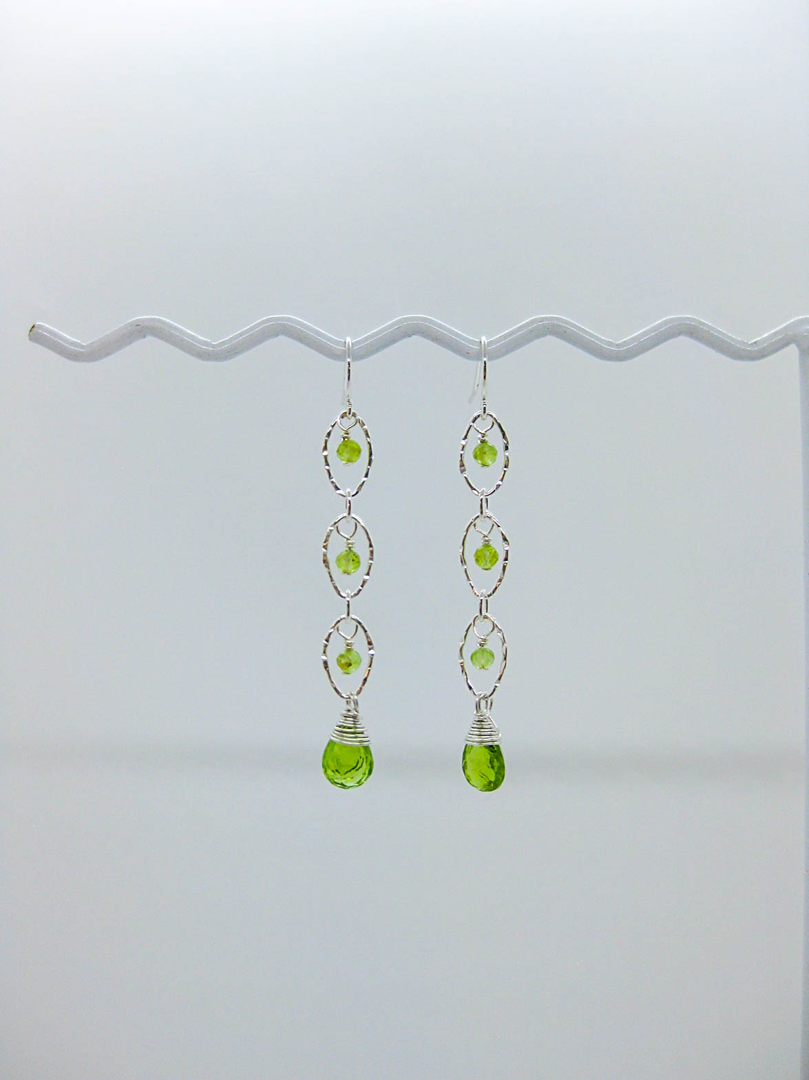 Lilac: Peridot Earrings - e769