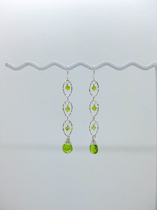 Lilac: Peridot Earrings - e769