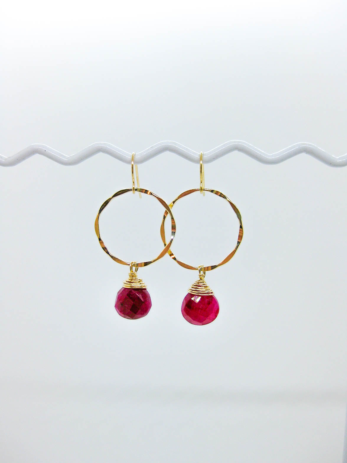 Iris: Ruby Earrings - e770