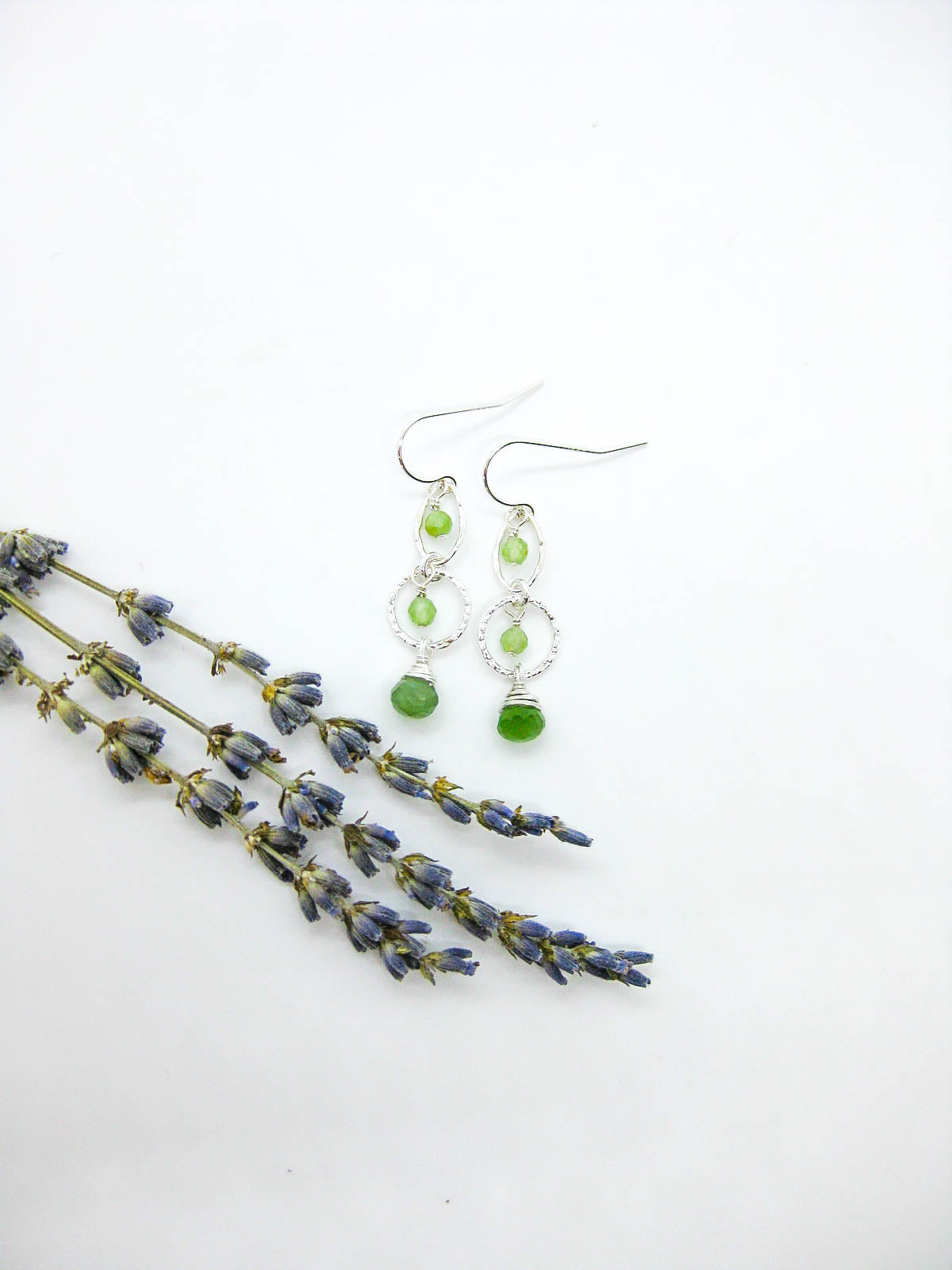 Myrtle: Jade Earrings - e778