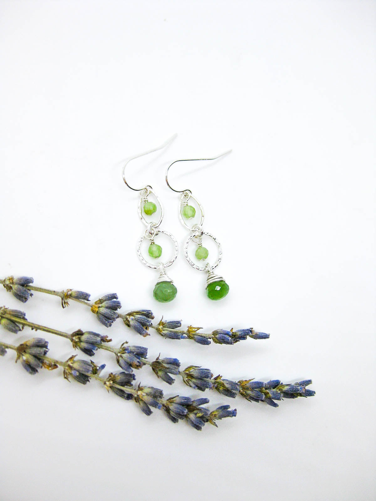 Myrtle: Jade Earrings - e778