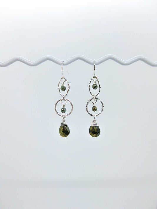 Myrtle: Pyrite Earrings - e781