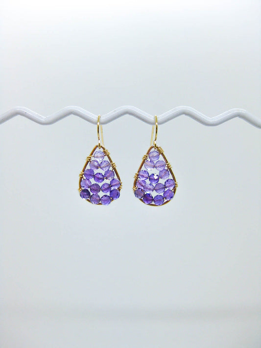 Cassia: Amethyst Earrings - e783