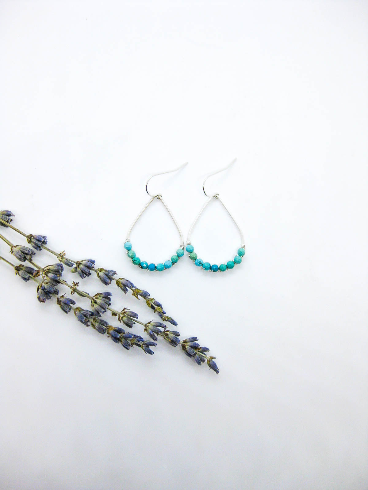 Bluebell: Turquoise Earrings - e787