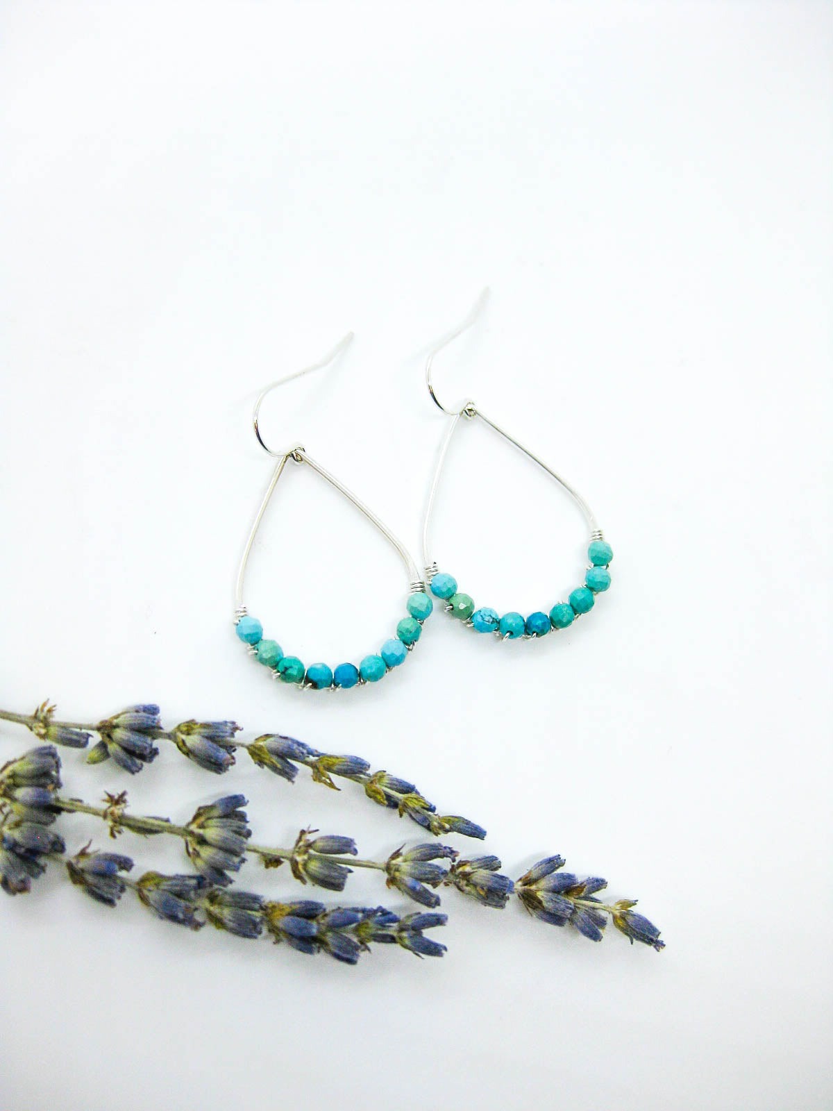 Bluebell: Turquoise Earrings - e787