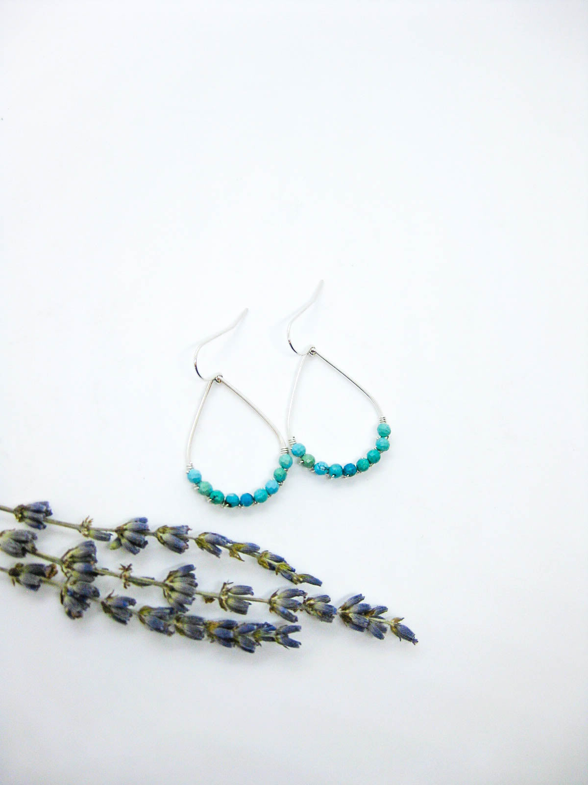 Bluebell: Turquoise Earrings - e787