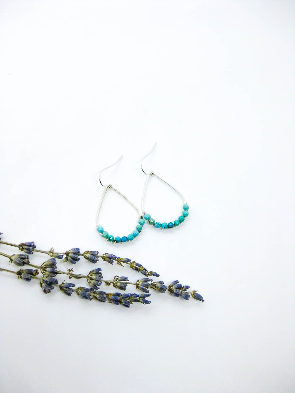 Bluebell: Turquoise Earrings - e787