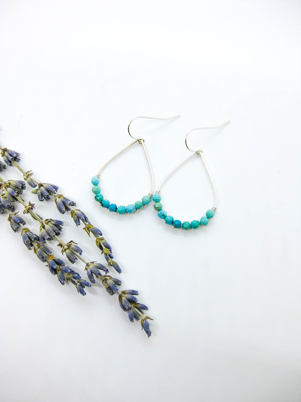 Bluebell: Turquoise Earrings - e787