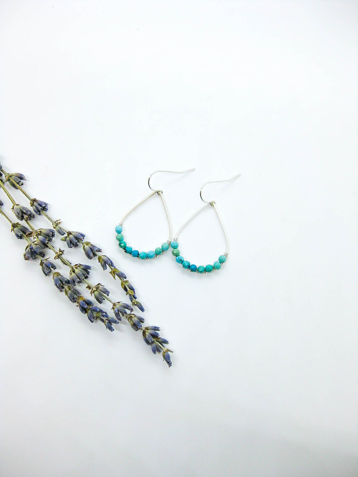 Bluebell: Turquoise Earrings - e787