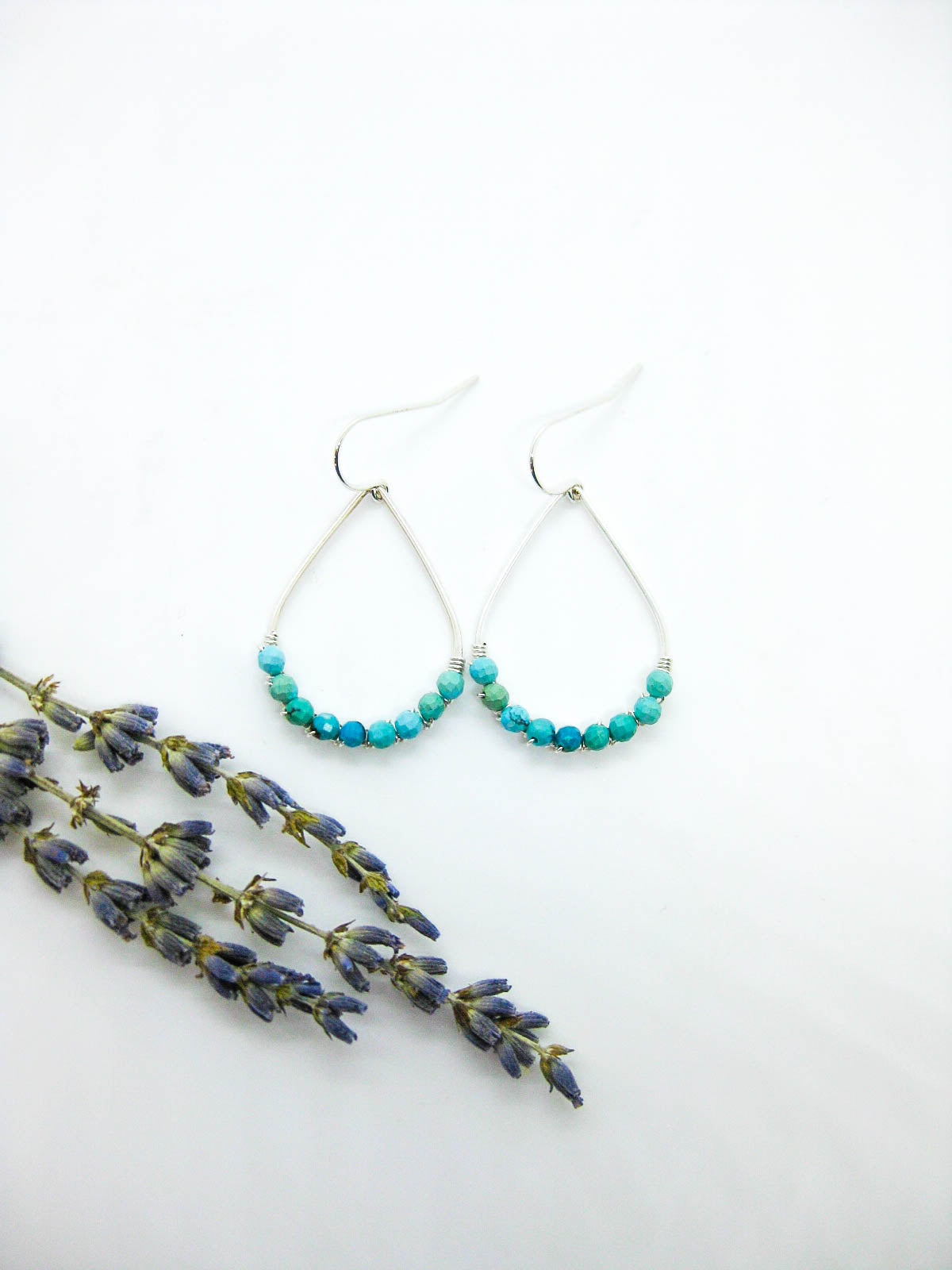 Bluebell: Turquoise Earrings - e787