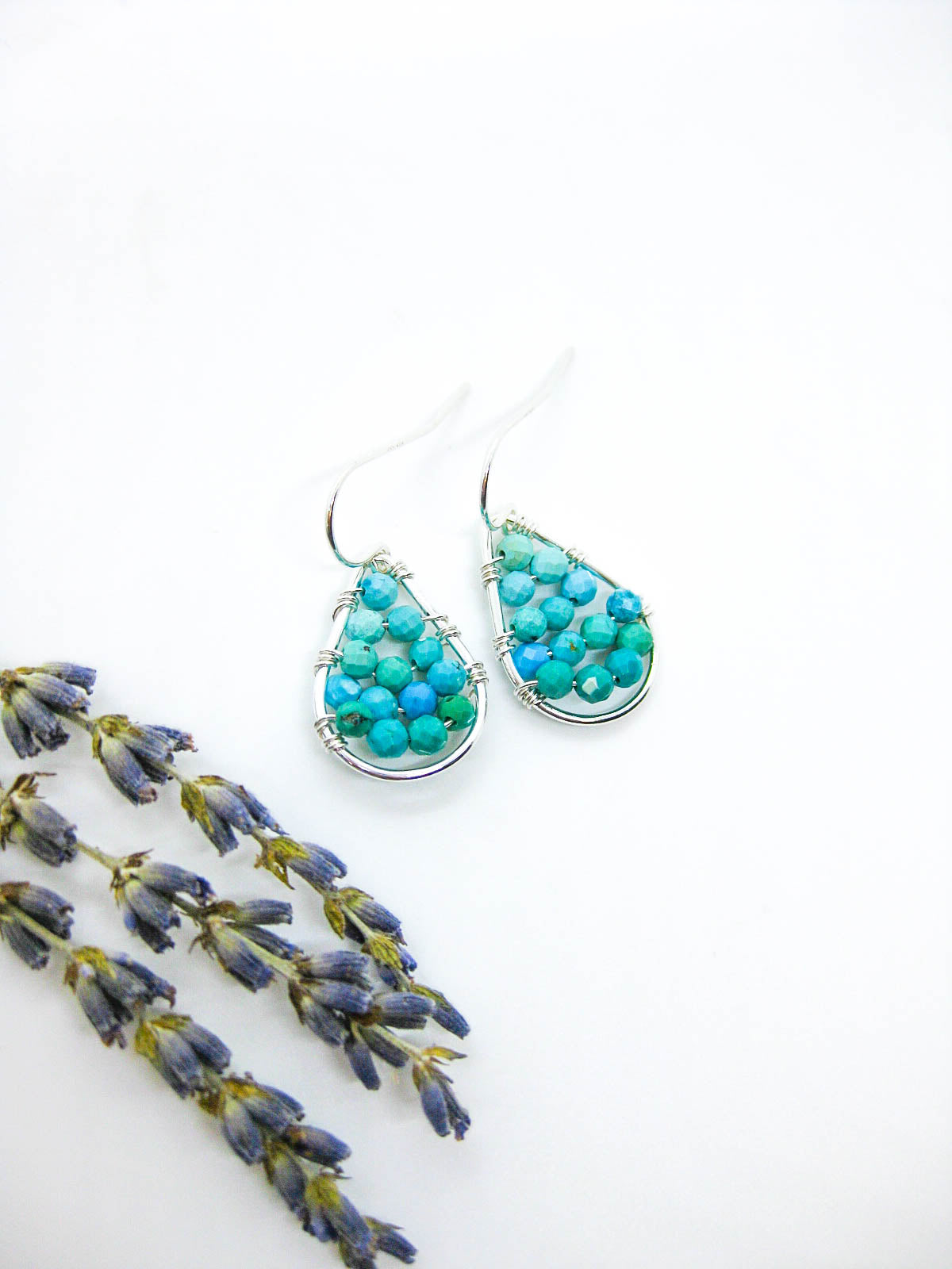 Cassia: Turquoise Earrings - e791