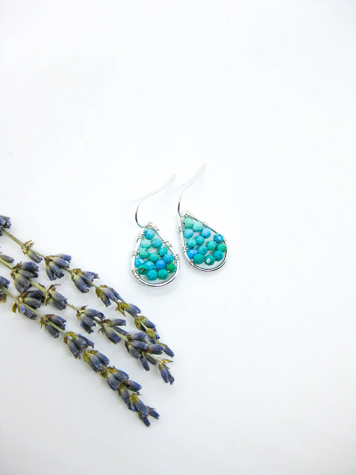 Cassia: Turquoise Earrings - e791