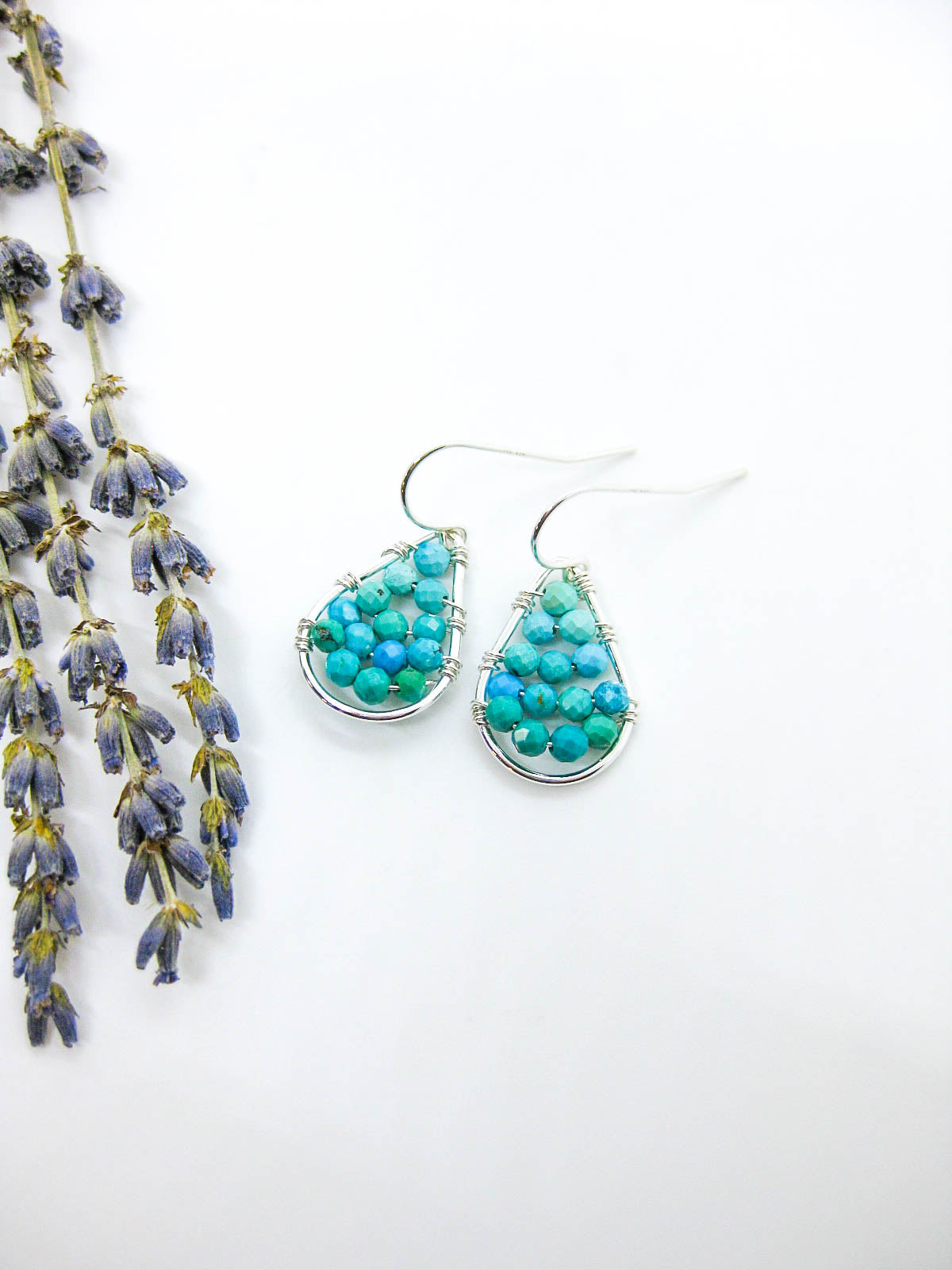 Cassia: Turquoise Earrings - e791