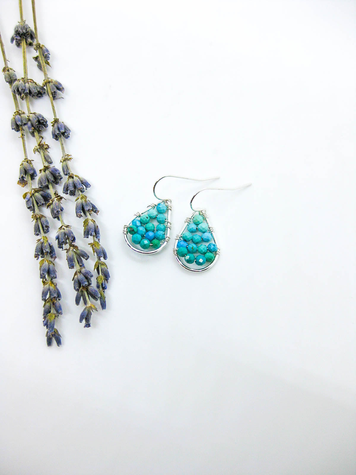 Cassia: Turquoise Earrings - e791