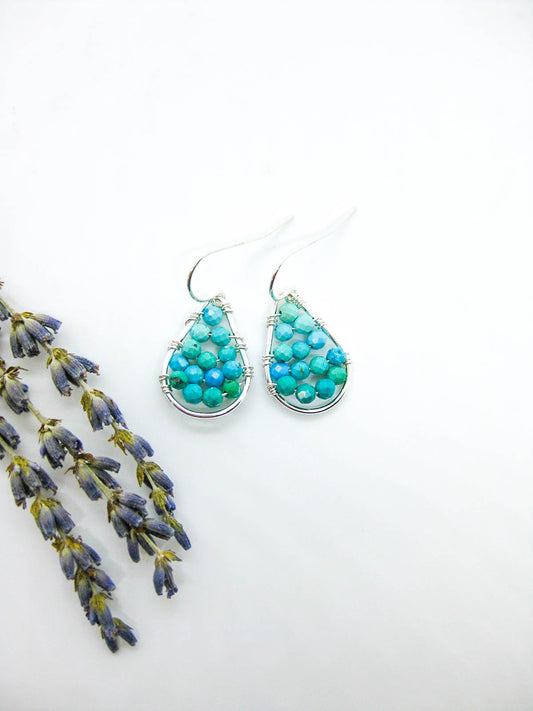 Cassia: Turquoise Earrings - e791