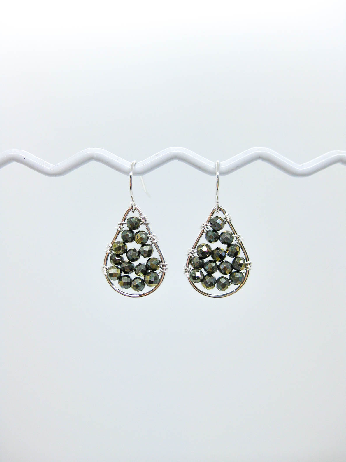 Cassia: Pyrite Earrings - e793