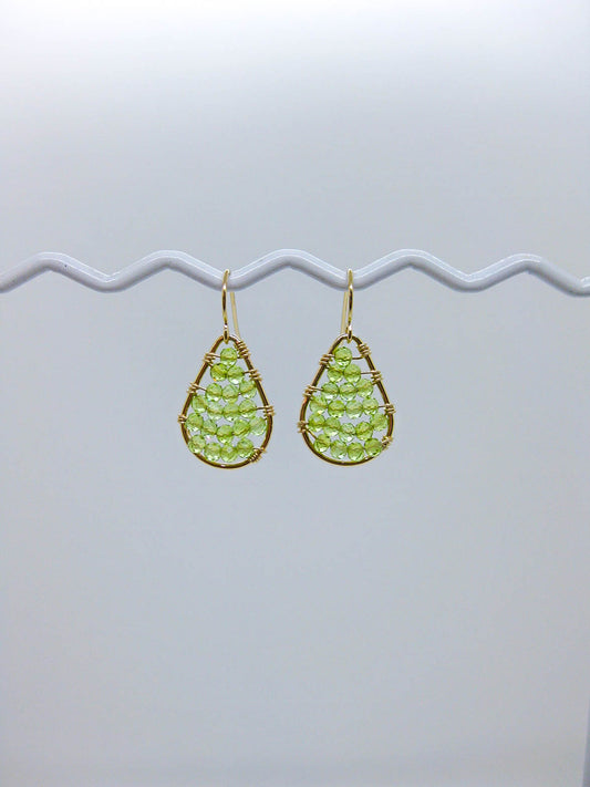 Cassia: Peridot Earrings - e794